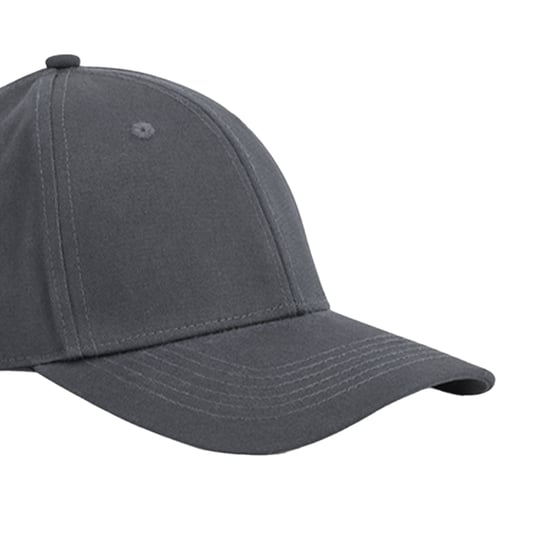 Beechfield EarthAware Classic 6 Panel Organic Cotton Sandwich Peak Baseball Cap (Grafietgrijs) - Image 2