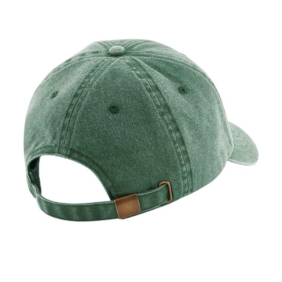 Beechfield Vintage baseballpet met laag profiel (Fles groen) - Image 2