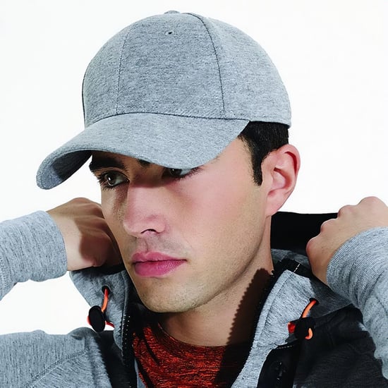Beechfield Unisex Jersey Athleisure Baseball Cap (Heide Grijs) - Image 3