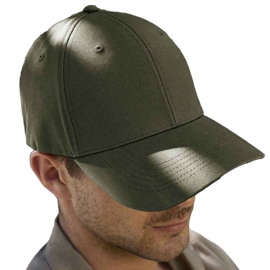 Beechfield EarthAware Organic Cotton Stretch Cap (Olijfgroen) - Image 2