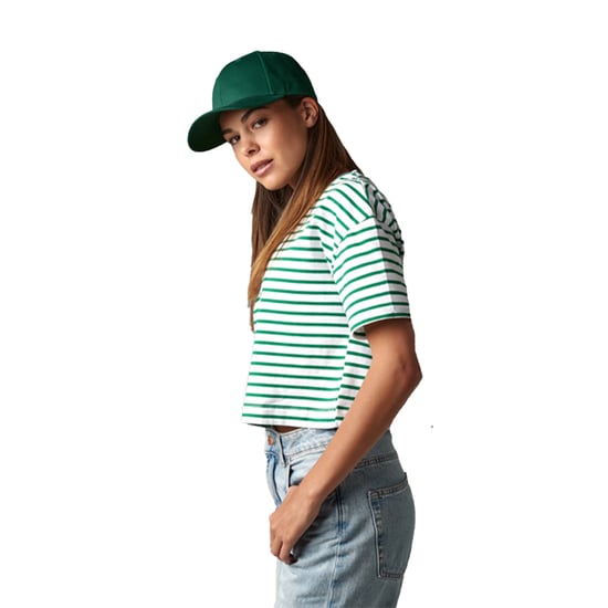 Beechfield EarthAware Classic 6 Panel Organic Cotton Sandwich Peak Baseball Cap (Fles groen) - Image 2