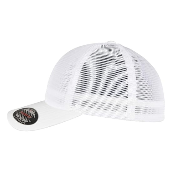 Flexfit 360 Omnimesh Baseball Cap (Wit) - Image 3