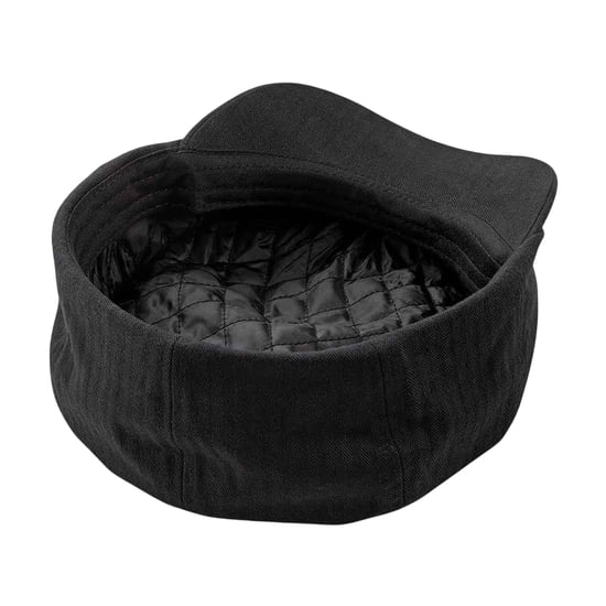 Beechfield 5 Paneel Newsboy Cap (Zwart) - Image 2