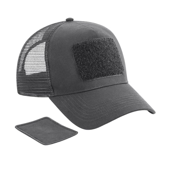 Beechfield Patch Snapback-truckkap (Grafietgrijs) - Image 1