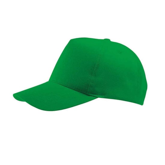 SOLS Buzz 5 Paneel Baseball Cap (Kelly Groen) - Image 2