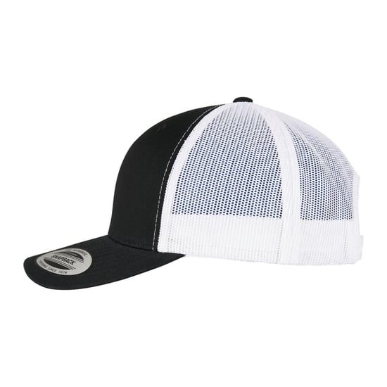 Flexfit Unisex Adult Retro Trucker Cap (Black/White) - Image 3