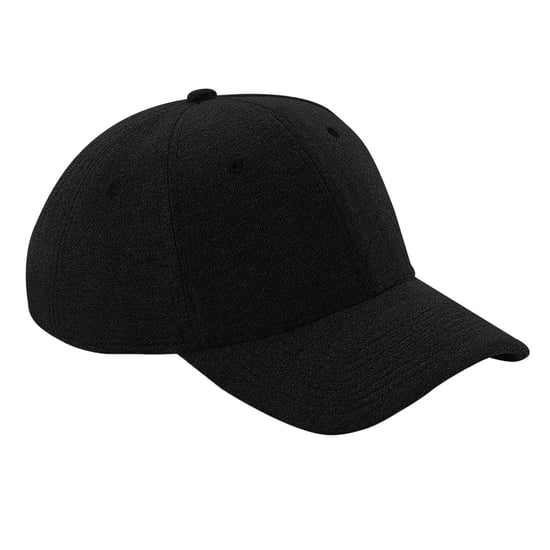 Beechfield Unisex Jersey Athleisure Baseball Cap (Zwart) - Image 1