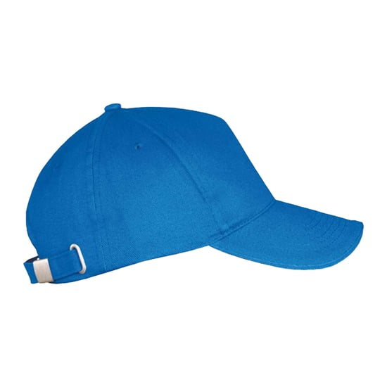 SOLS Long Beach 5 Paneel Baseball Cap (Koningsblauw) - Image 3