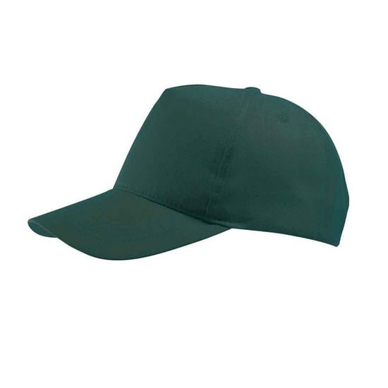 SOLS Buzz 5 Paneel Baseball Cap (Bosgroen) - Image 2