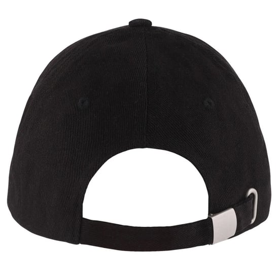 SOLS Buffalo 6 panel baseballpet (Zwart/Loyaal Blauw) - Image 2
