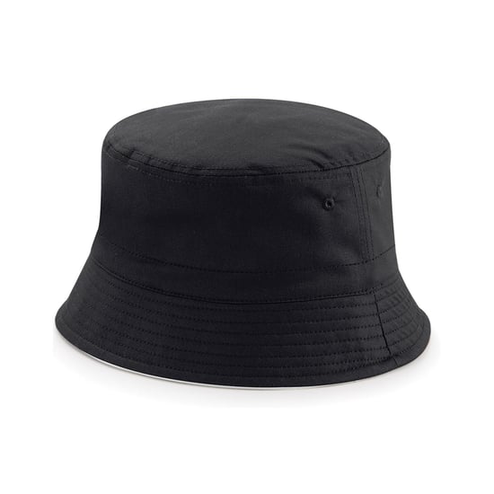 Beechfield Unisex omkeerbare emmerhoed voor volwassenen (Zwart/lichtgrijs) - Image 1