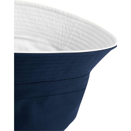 Beechfield Unisex omkeerbare emmerhoed voor volwassenen (Franse marine / Wit) - Image 4
