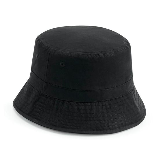 Beechfield Unisex Adult Recycled Polyester Bucket Hat (Black) - Image 2