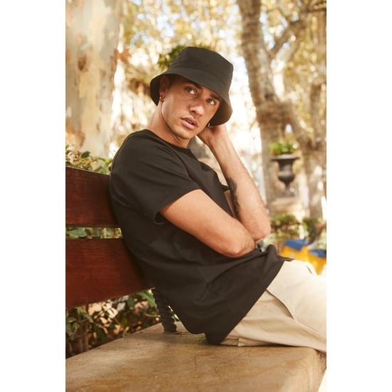 Beechfield Unisex Adult Recycled Polyester Bucket Hat (Black) - Image 3