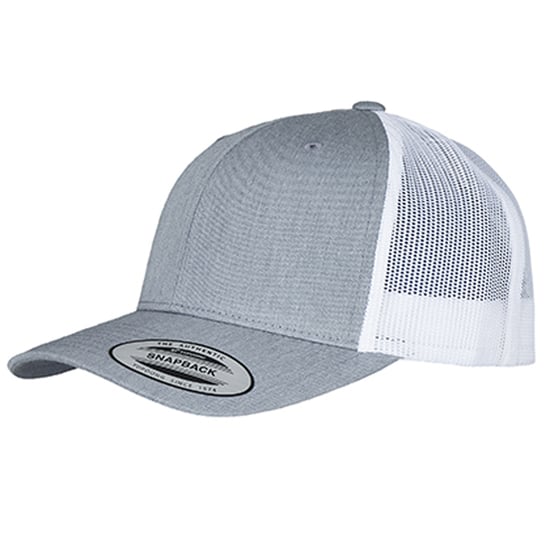 Flexfit Retro tweekleurige truckerpet (Heide Grijs/Wit) - Image 1