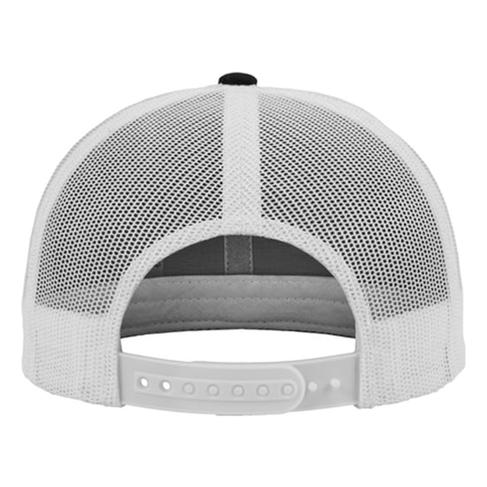 Flexfit Retro tweekleurige truckerpet (Zwart/Wit) - Image 2