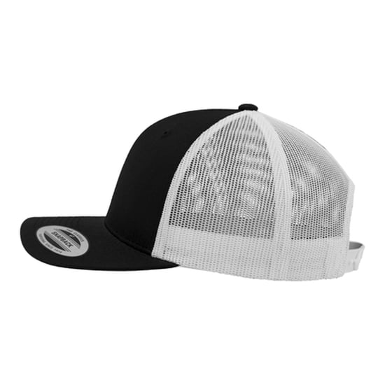 Flexfit Retro tweekleurige truckerpet (Zwart/Wit) - Image 3