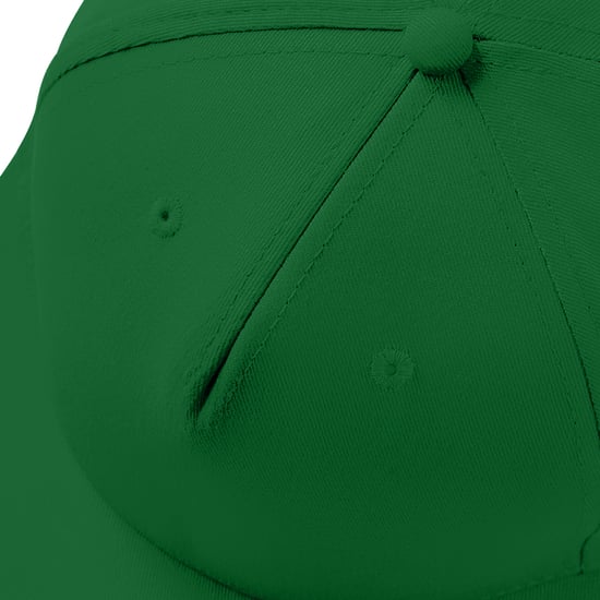 Beechfield 5 Paneel Snapback Cap (Fles groen) - Image 2