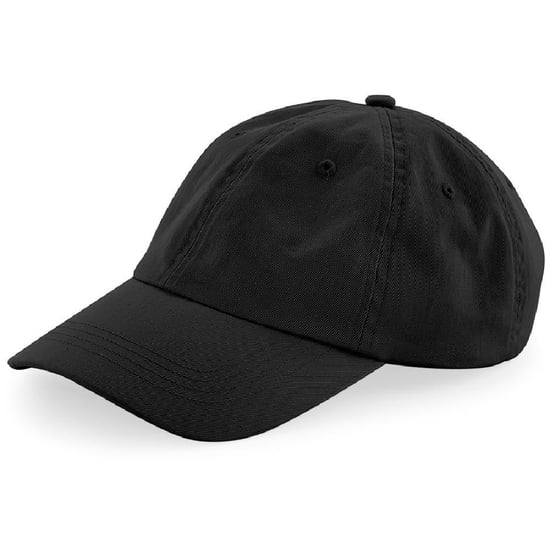 Beechfield Unisex Laag Profiel 6 Panel Dad Cap (Zwart) - Image 3