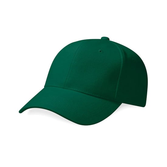 Beechfield Unisex Pro-Style Heavy Brushed Cotton Baseball Cap voor volwassenen (Bosgroen) - Image 1