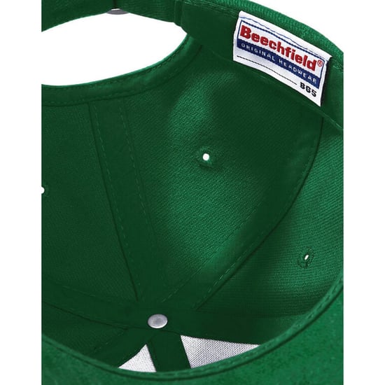 Beechfield Unisex Pro-Style Heavy Brushed Cotton Baseball Cap voor volwassenen (Bosgroen) - Image 3