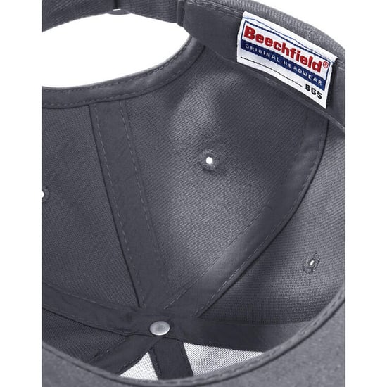 Beechfield Unisex Pro-Style Heavy Brushed Cotton Baseball Cap voor volwassenen (Grafiet) - Image 3