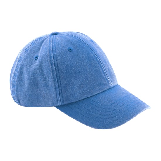 Beechfield Unisex Laag Profiel Vintage Denim-Look Cap (Vintage Korenbloem) - Image 1