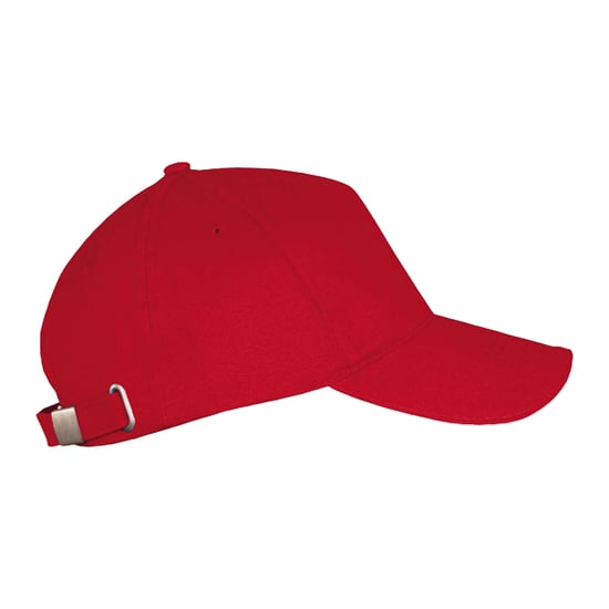 SOLS Long Beach 5 Paneel Baseball Cap (Rood) - Image 3