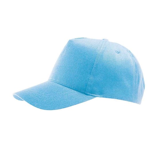 SOLS Buzz 5 Paneel Baseball Cap (Hemelsblauw) - Image 2