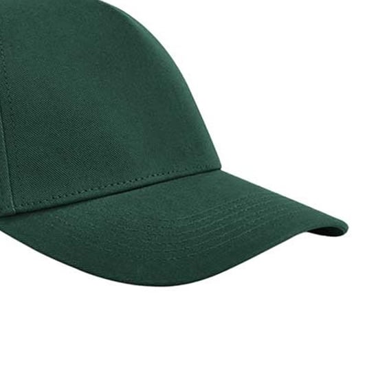 Beechfield EarthAware Klassieke Organic Cotton 5 Panel Baseball Cap (Fles groen) - Image 2