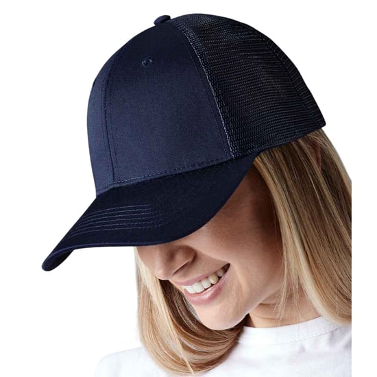 Beechfield Urbanwear Plain Trucker Cap (Navy/White) - Image 2