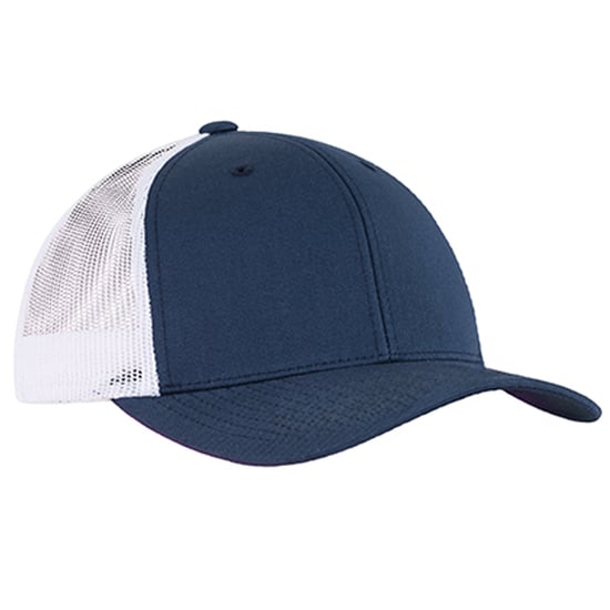 Flexfit Retro tweekleurige truckerpet (Marine / Wit) - Image 2