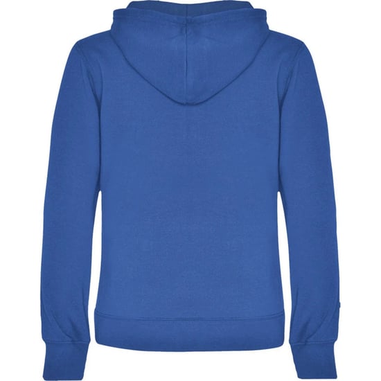 Roly Womens/Ladies Urban Hooded Polycotton Sweatshirt (Royal Blue/White) - Image 2