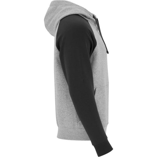Roly Badet tweekleurige uniseks volwassen hoodie (Heide Grijs/Zwart) - Image 4