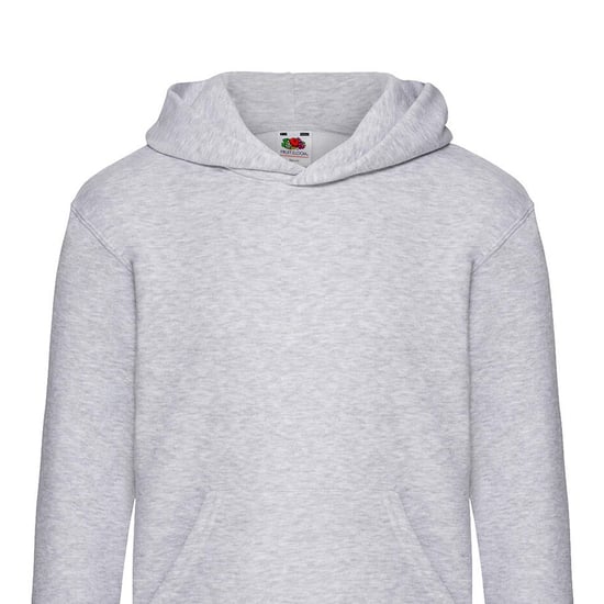 Fruit of the Loom Kinder/Kids Premium Effen Hoodie (Heide Grijs) - Image 2