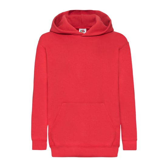 Fruit of the Loom Lichtgewicht Hoodie Kinderen/Kinderen (Rood) - Image 1