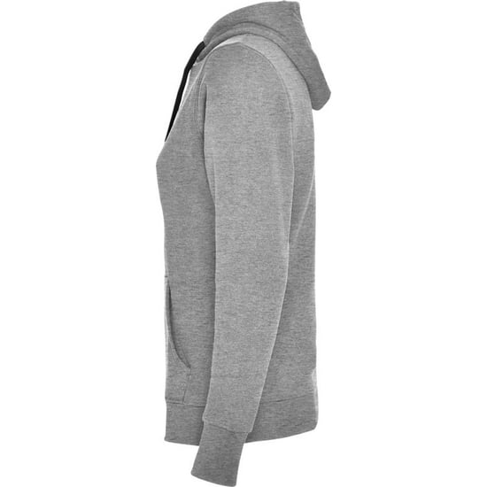 Roly Dames/Dames Urban Hoodie (Heide Grijs/Zwart) - Image 3