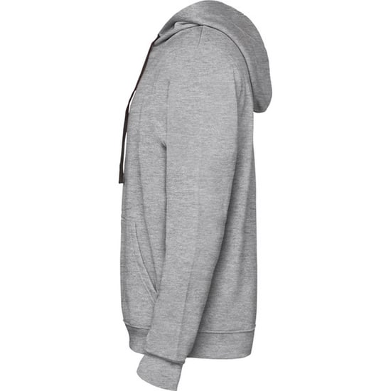 Roly Heren Urban Plain Heather Hoodie (Heide Grijs/Zwart) - Image 3