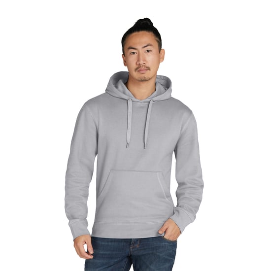 Signature Unisex Adult Plain Tagless Hoodie (Light Oxford) - Image 2