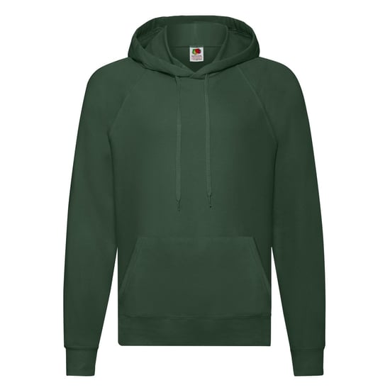 Fruit of the Loom Heren Lichtgewicht Pullover Hoodie (Fles groen) - Image 1