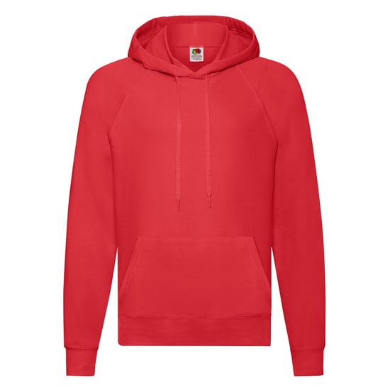 Fruit of the Loom Heren Lichtgewicht Pullover Hoodie (Rood) - Image 1