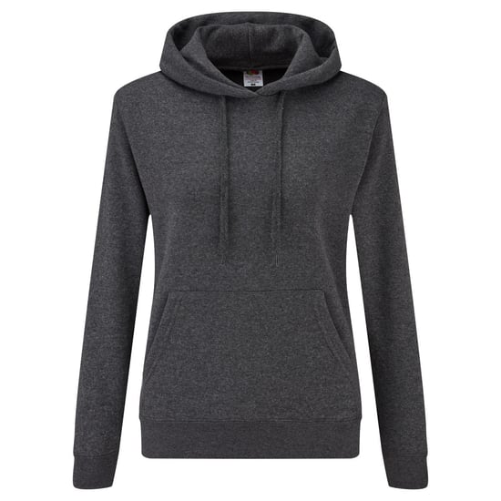 Fruit of the Loom Dames/Dames Klassieke Effen Hoodie (Donkere Heide Grijs) - Image 1