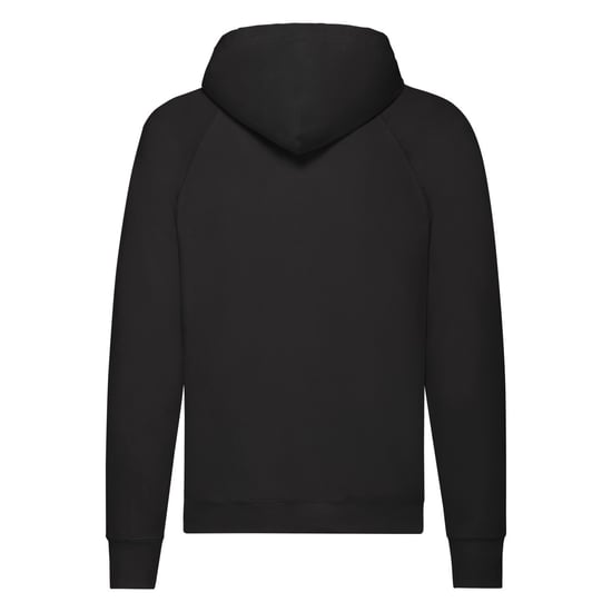 Fruit of the Loom Heren Lichtgewicht Pullover Hoodie (Zwart) - Image 2