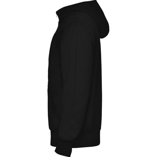 Roly Heren Montblanc Full Zip Hoodie (Zwart) - Image 3