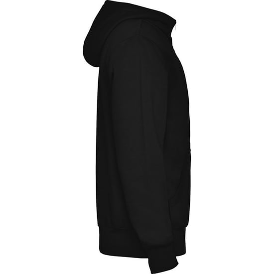 Roly Heren Montblanc Full Zip Hoodie (Zwart) - Image 4
