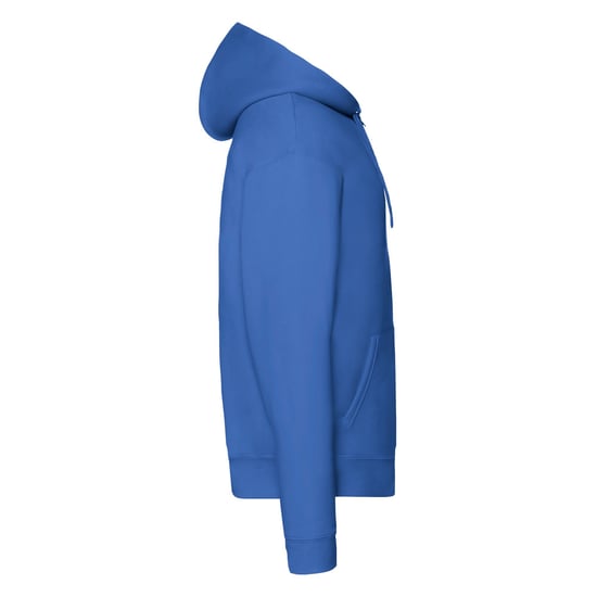 Fruit of the Loom Premium Hoodie med full dragkedja för herrar (Kunglig blå) - Image 3
