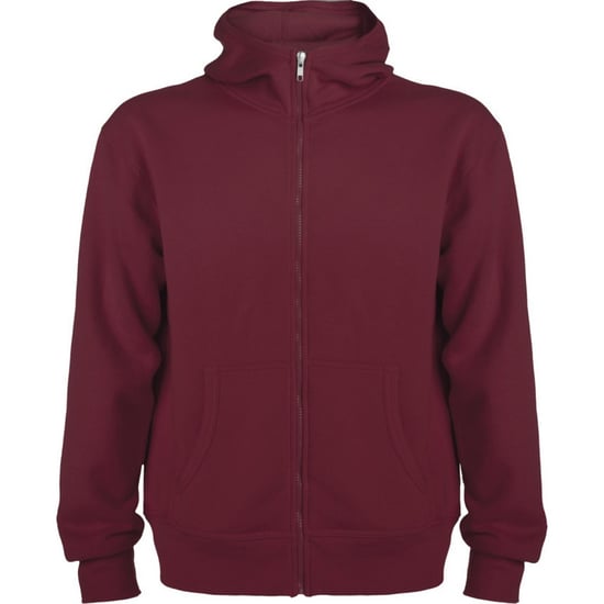 Roly Heren Montblanc Full Zip Hoodie (Granaatrood) - Image 1
