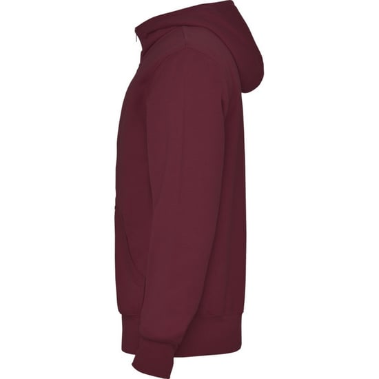Roly Heren Montblanc Full Zip Hoodie (Granaatrood) - Image 3
