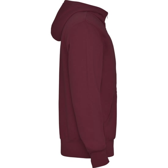 Roly Heren Montblanc Full Zip Hoodie (Granaatrood) - Image 4