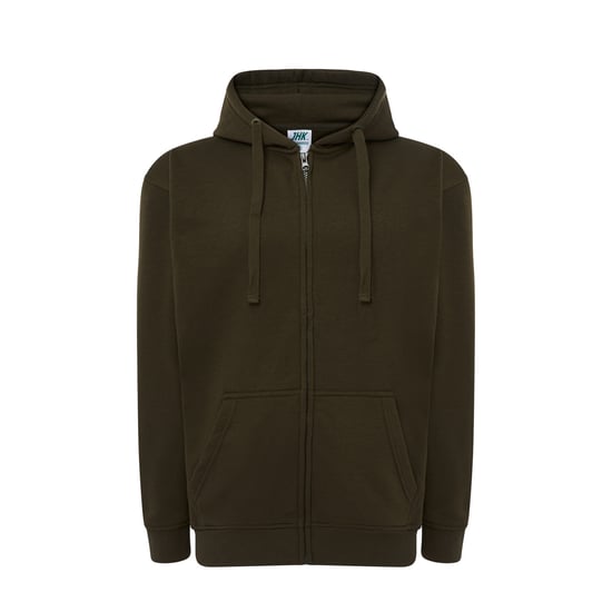 JHK Unisex Vuxen Enkel Helzip-Hoodie (Khaki) - Image 1